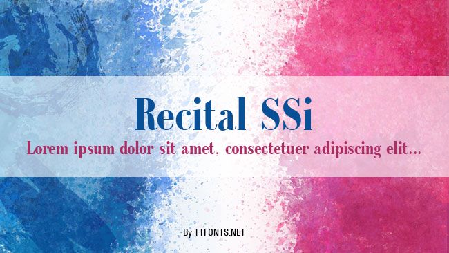 Recital SSi example